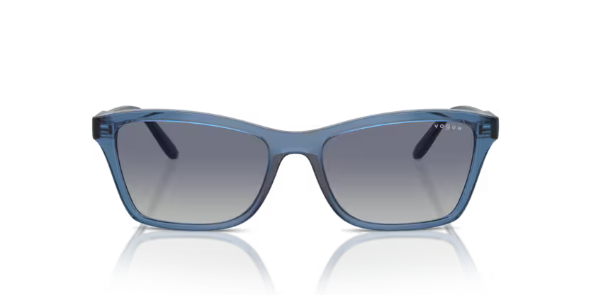 VOGUE 0VO5551-S-30854L – Transparent Blue Pillow Sunglasses