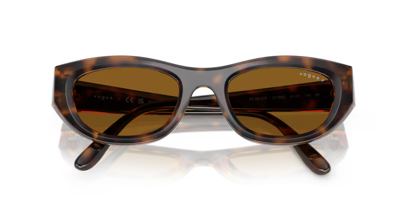 Vogue 0VO5616S -271883 - Total Dark Havana Polarized Sunglasses