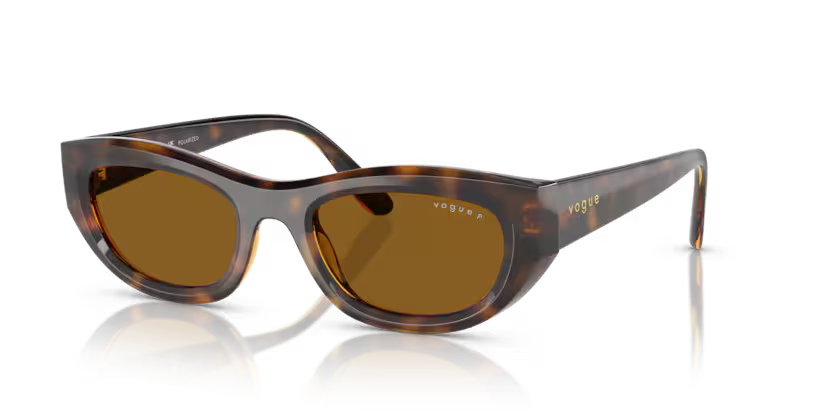 Vogue 0VO5616S 271883 - Total Dark Havana Polarized Sunglasses
