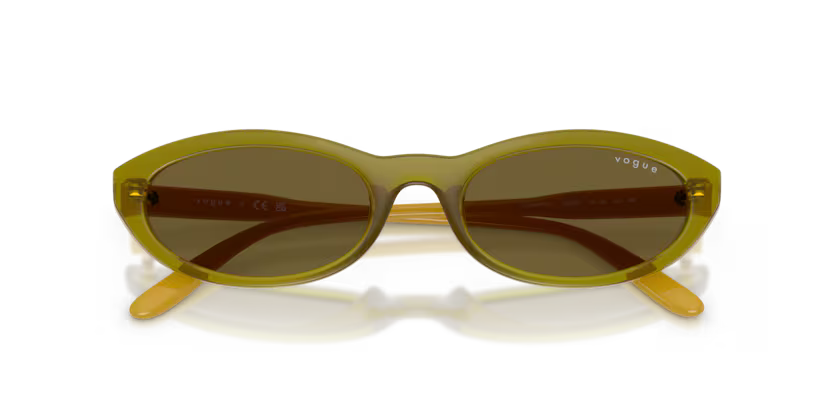 Vogue 0VO5697SU 328373 Transparent Olive Green Sunglasses