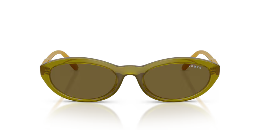 Vogue 0VO5697SU 328373 Transparent Olive Green Sunglasses