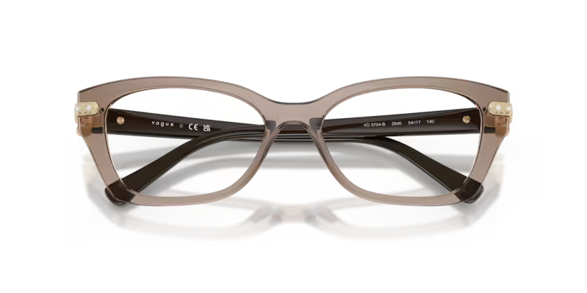 Vogue 0VO5704B 2940 Transparent Brown Eyeglasses