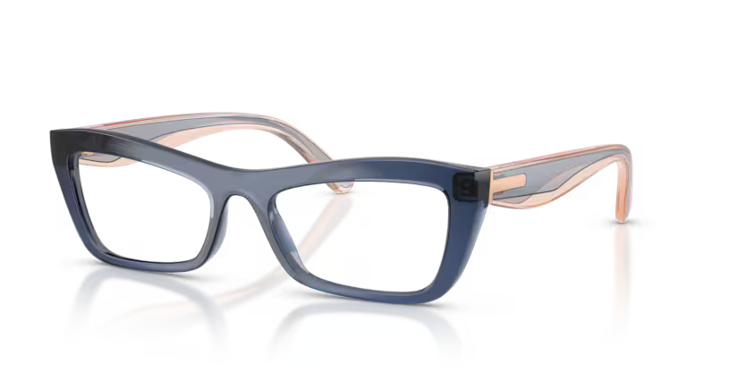 Vogue VO5710 3302 Transparent Blue Cat Eye Optical Frame