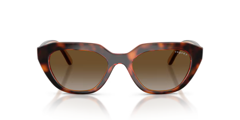 Vogue VO5711S W656T5 Dark Havana Irregular Polarized Sunglasses