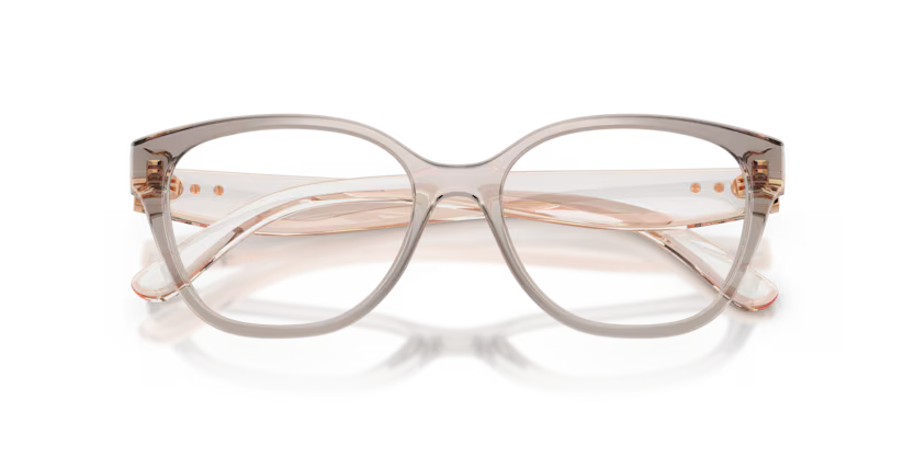 Vogue In Vogue 0VO5712 3301 Polished Milky Warm Grey Luxury Phantos Eyeglasses Frame
