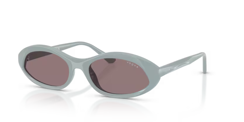 Vogue Eyewear 0VO5727SU Color 33127N Full Sugar Paper Oval Dark Purple Lenses Sunglasses