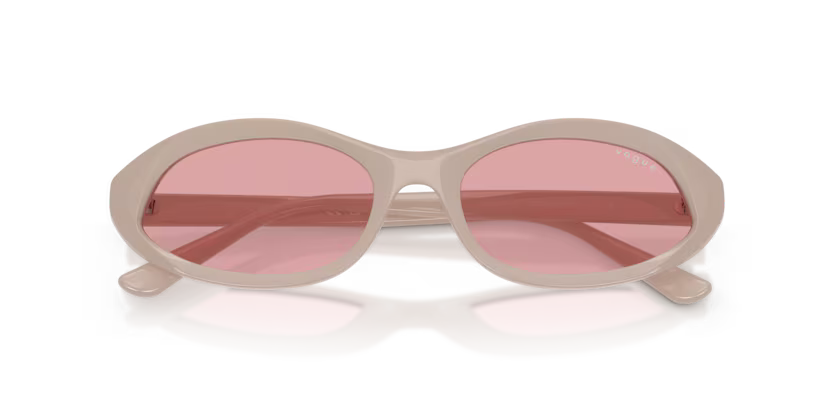 Vogue Eyewear 0VO5727SU Color 331184 Full Nude Oval Light Violet Lenses Sunglasses