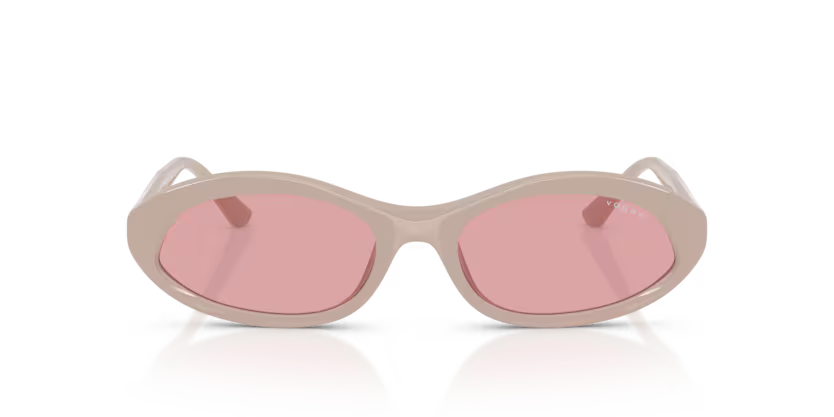 Vogue Eyewear 0VO5727SU Color 331184 Full Nude Oval Light Violet Lenses Sunglasses