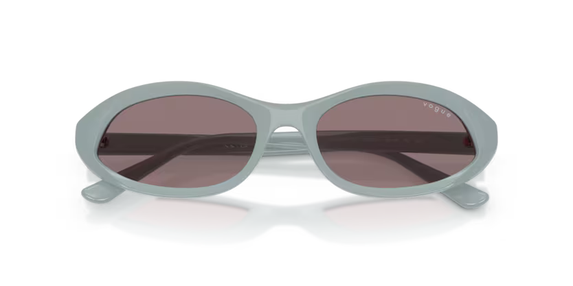 Vogue Eyewear 0VO5727SU Color 33127N Full Sugar Paper Oval Dark Purple Lenses Sunglasses