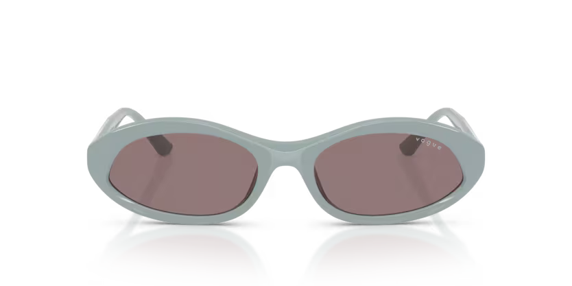 Vogue Eyewear 0VO5727SU Color 33127N Full Sugar Paper Oval Dark Purple Lenses Sunglasses