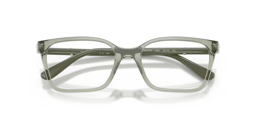 Vogue Eyewear 0VO5745 Color 3022 Transparent Green Pillow Optical Frame