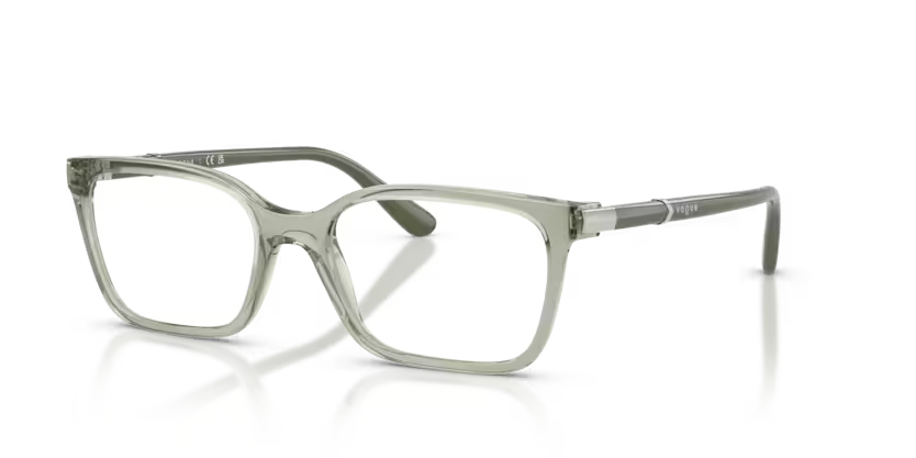 Vogue Eyewear 0VO5745 Color 3022 Transparent Green Pillow Optical Frame