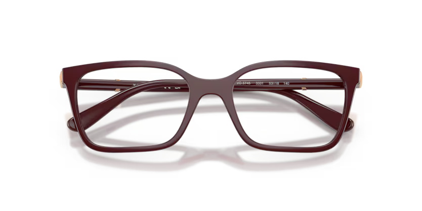 Vogue Eyewear 0VO5745 Color 3331 Full Bordeaux Pillow Optical Frame