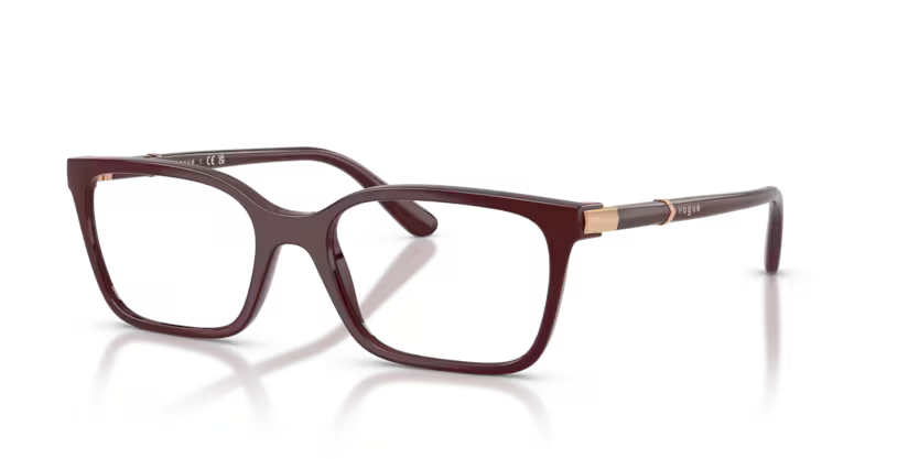Vogue Eyewear 0VO5745 Color 3331 Full Bordeaux Pillow Optical Frame
