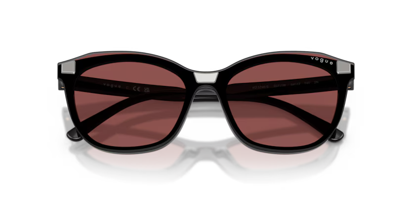 Vogue Eyewear 0VO5746S Color 20711W Black Butterfly Clear Lenses Sunglasses Frame