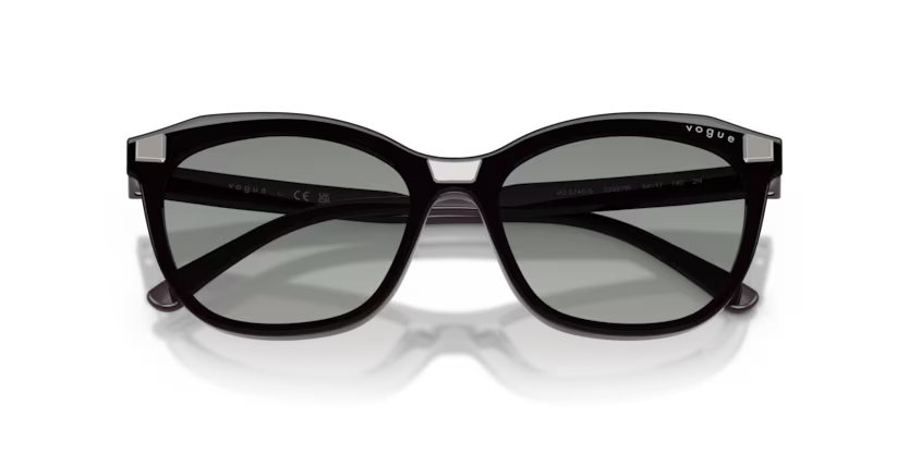 Vogue Eyewear 0VO5746S Color 3321W Full Dark Purple Butterfly Clear Lenses Sunglasses Frame