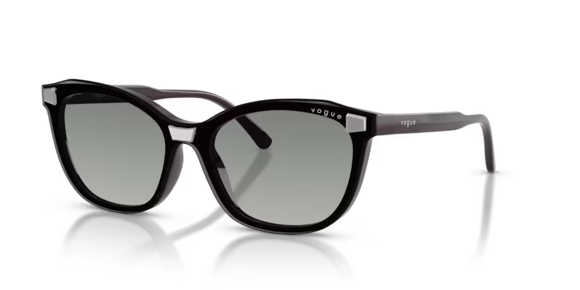 Vogue Eyewear 0VO5746S Color 3321W Full Dark Purple Butterfly Clear Lenses Sunglasses Frame