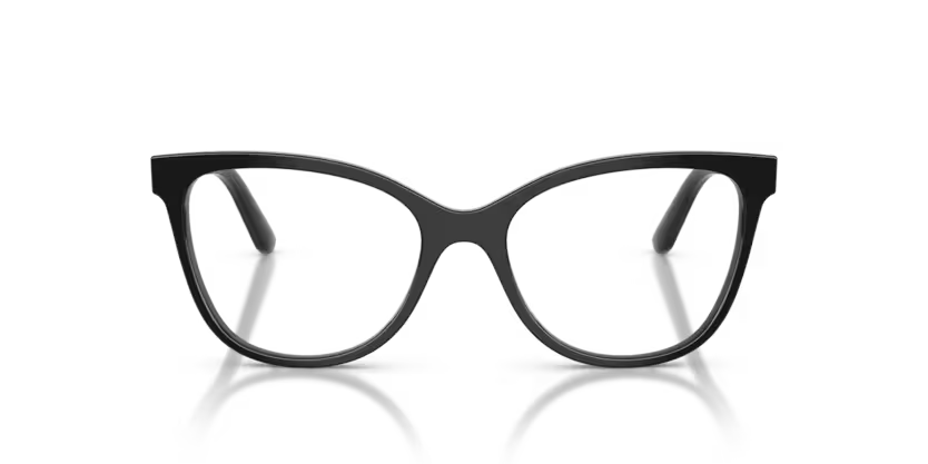 Vogue Eyewear 0VO5748 Color W44 Polished Black Acetate Frame with Clear Demo Lenses
