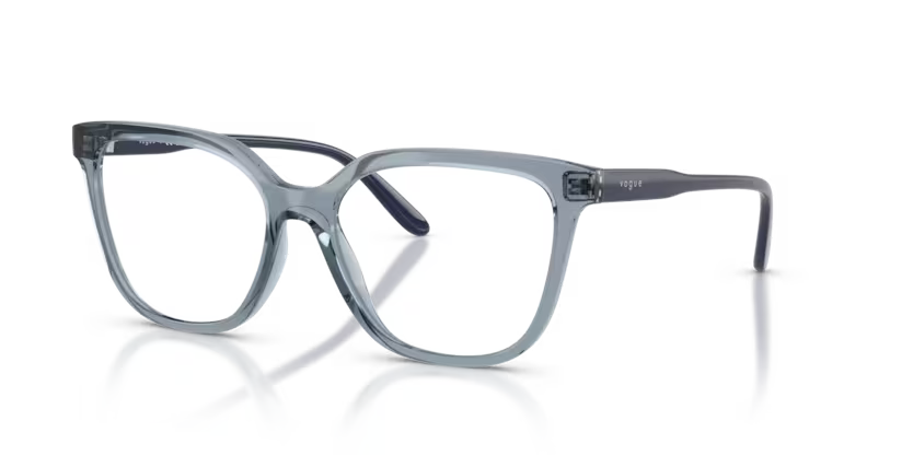 Vogue Eyewear 0VO5750 Color 2966 Transparent Light Blue Square Optical Frame