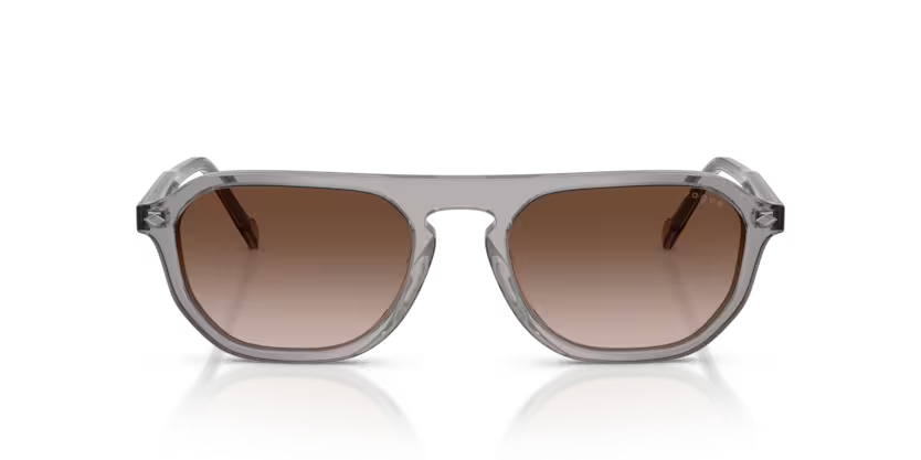 Vogue Eyewear 0VO5752S Color 282013 Transparent Grey Pillow Gradient Brown Lenses Sunglasses