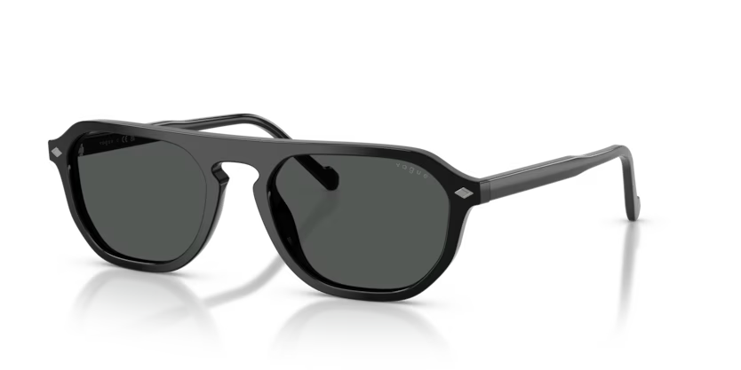 Vogue Eyewear 0VO5752S Color W44/87 Black Pillow Dark Grey Lenses Sunglasses