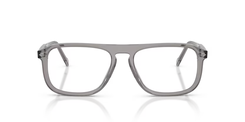 Vogue Eyewear 0VO5753 Color 2820 Polished Transparent Grey Acetate Frame with Clear Demo Lenses