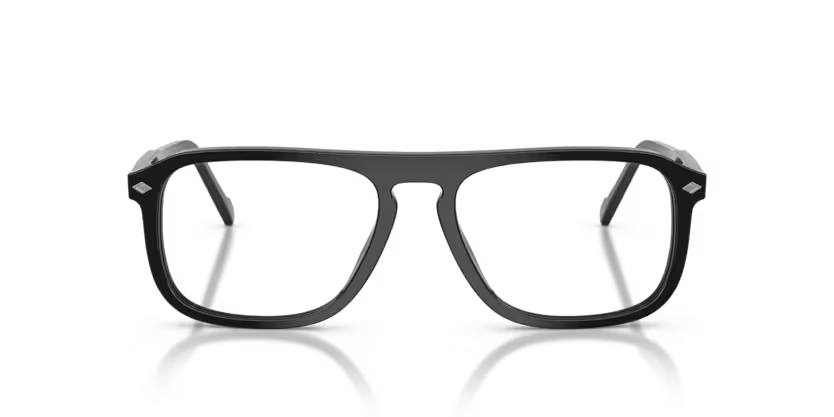 Vogue Eyewear 0VO5753 Color W44 Polished Black Acetate Frame with Clear Demo Lenses