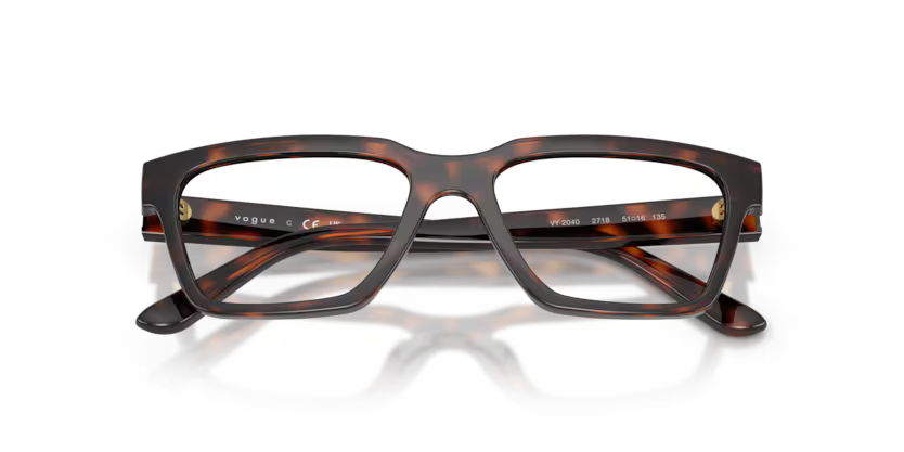 Vogue Eyewear 0VY2040 2718 Total Dark Havana Kids Rectangular Optical Eyeglasses Frame
