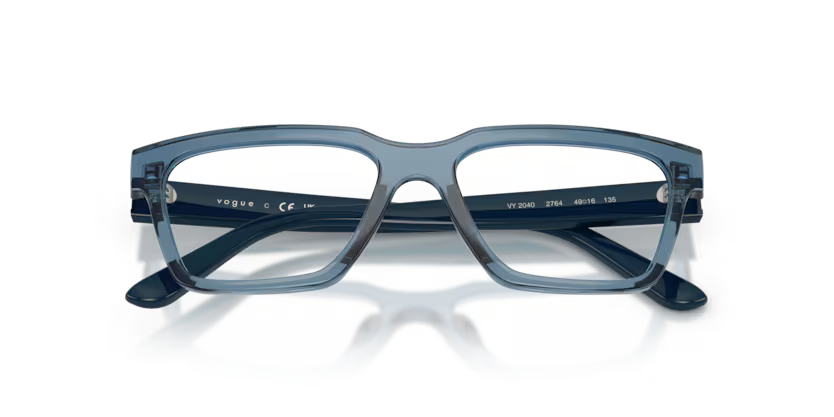 Vogue Eyewear 0VY2040 2764 Transparent Blue Nylon Rectangular Kids Optical Eyeglasses Frame