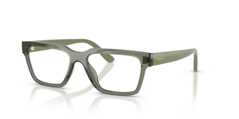 Vogue Eyewear 0VY2040 3086 Transparent Mallard Green Nylon Rectangular Kids Optical Eyeglasses Frame