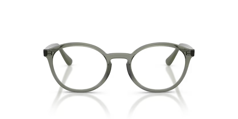 Vogue Eyewear 0VY2044 Color 3086 Polished Transparent Mallard Green Nylon Frame with Clear Demo Lenses