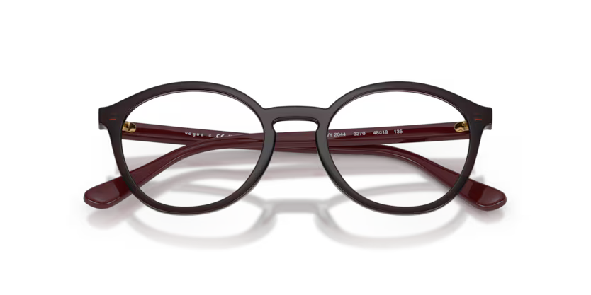 Vogue Eyewear 0VY2044 3270 Transparent Bordeaux Nylon Phantos Kids Optical Eyeglasses Frame