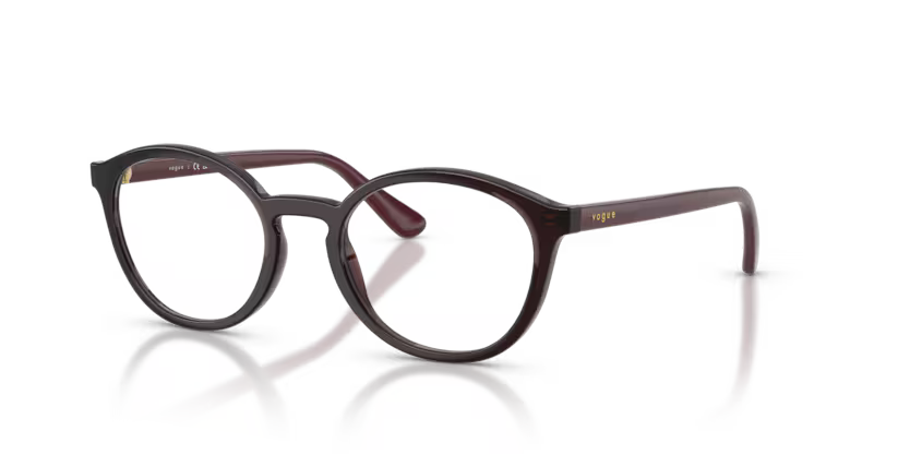 Vogue Eyewear 0VY2044 3270 Transparent Bordeaux Nylon Phantos Kids Optical Eyeglasses Frame