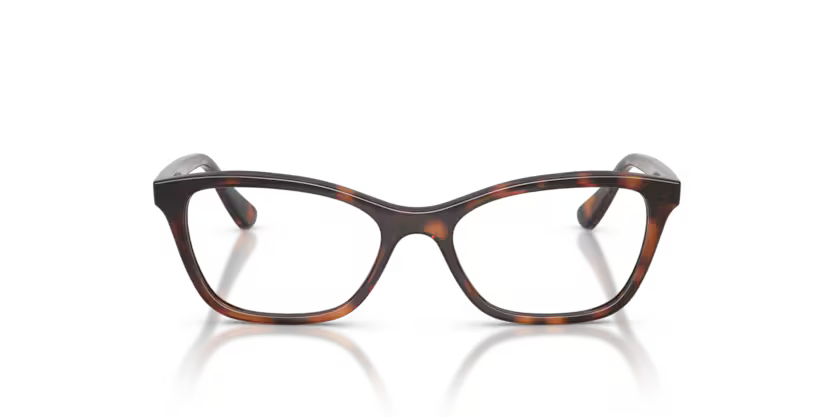 Vogue Eyewear 0VY2051 Color 2718 Polished Total Dark Havana Nylon Frame with Clear Demo Lenses