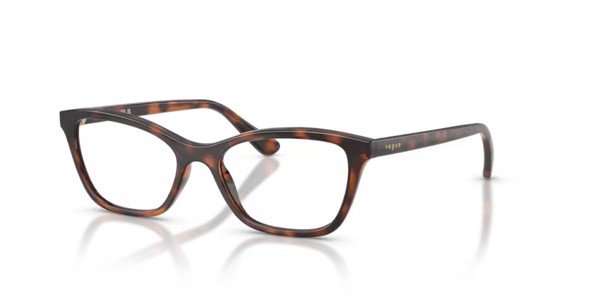 Vogue Eyewear 0VY2051 Color 2718 Polished Total Dark Havana Nylon Frame with Clear Demo Lenses
