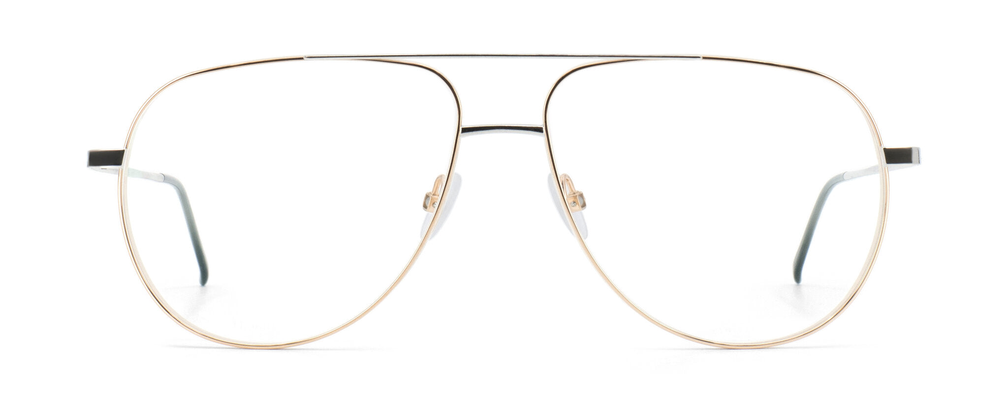 Götti Switzerland DRIVER SLS-G Round Aviator Double Bridge Ultra-Lightweight Japanese Titanium Optical Eyeglasses Frame