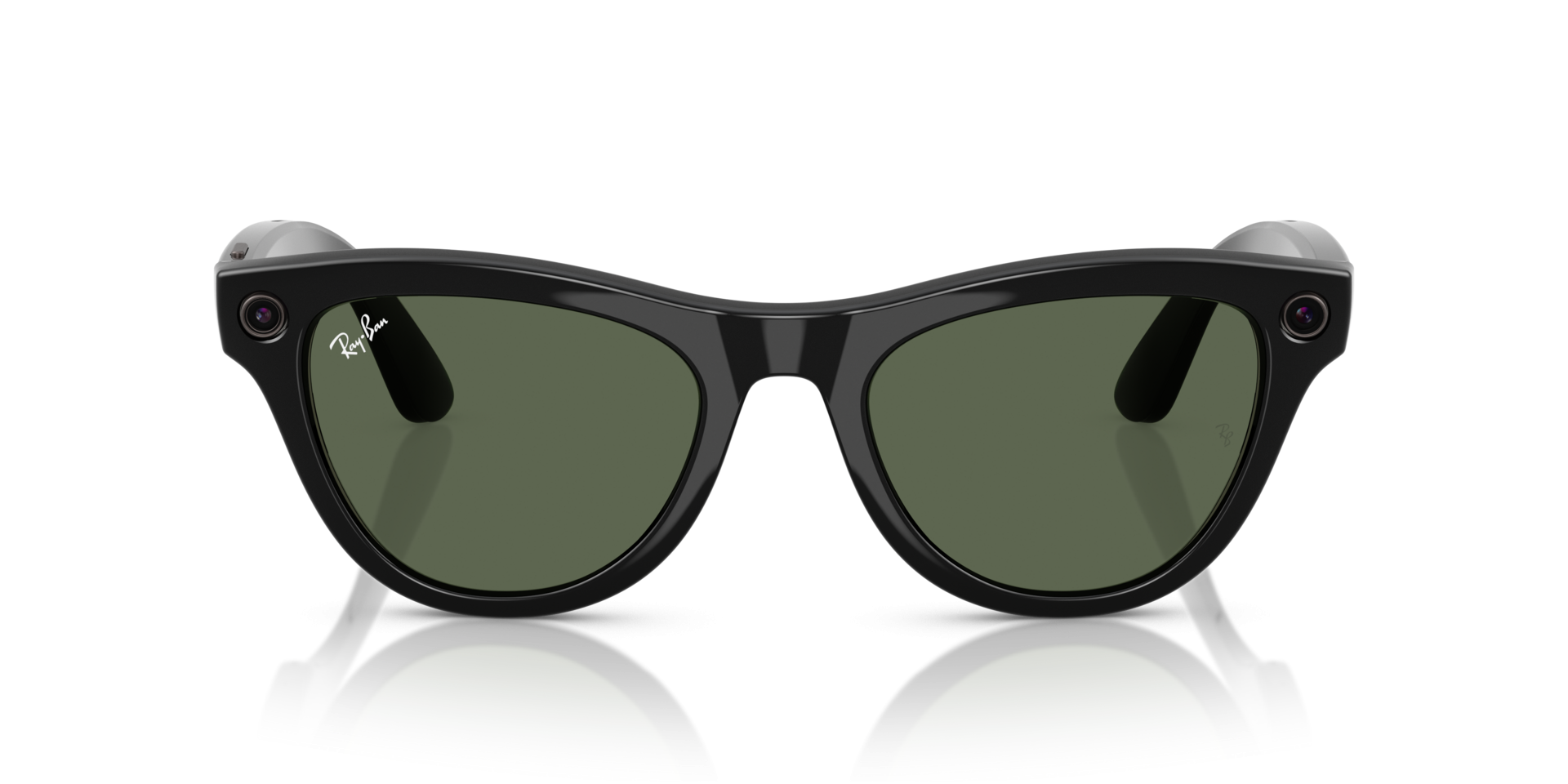 Ray-Ban Meta Skyler 52-M – Shiny Black (G-15 Green Solid Color Lens)