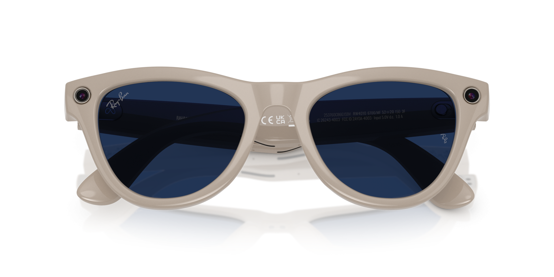 Ray-Ban Meta Skyler 52-M – Chalky Grey (Clear/Sapphire Transitions Lens)