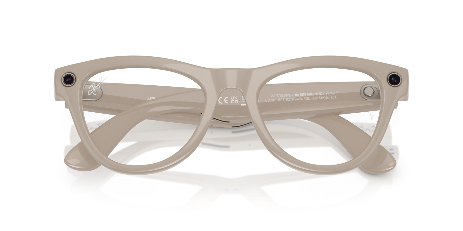 Ray-Ban Meta Skyler 52-M – Chalky Grey (Clear/Sapphire Transitions Lens)