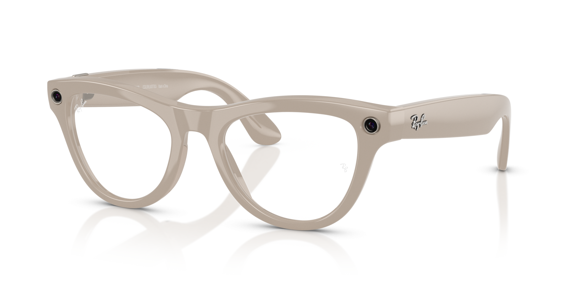Ray-Ban Meta Skyler 52-M – Chalky Grey (Clear/Sapphire Transitions Lens)