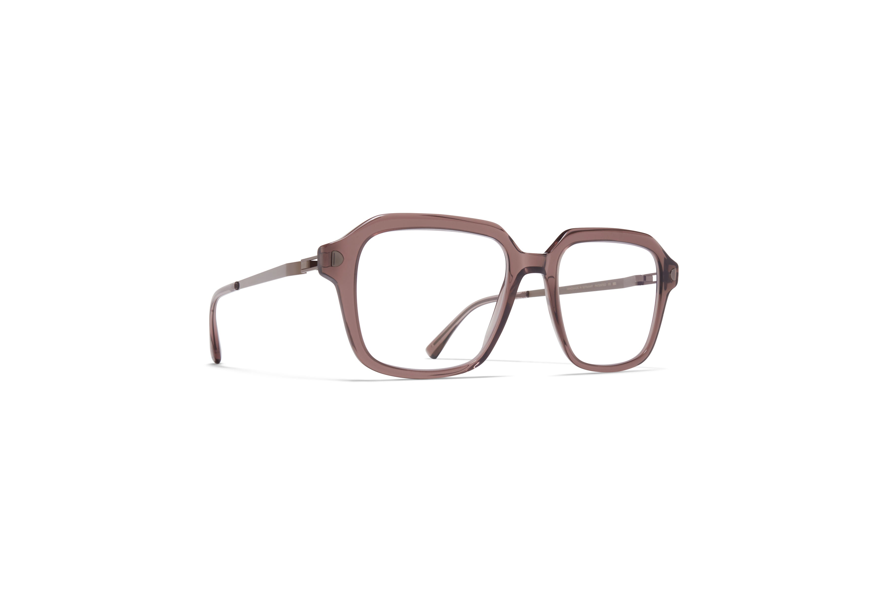 Mykita Mabel 375 Maroon Shiny Graphite Circular Stainless Steel Optical Eyeglasses Frame