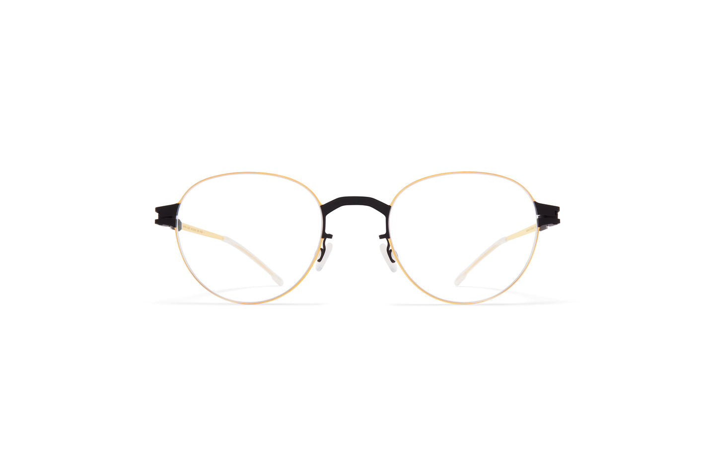 MYKITA SELBY 639 Black and Glossy Gold Square Optical Frame