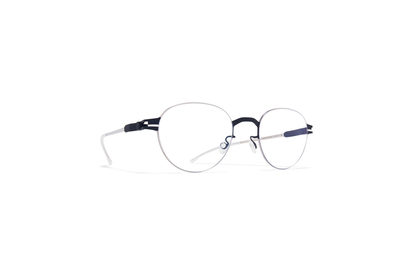 MYKITA SELBY 271 Silver and Indigo Square Optical Frame