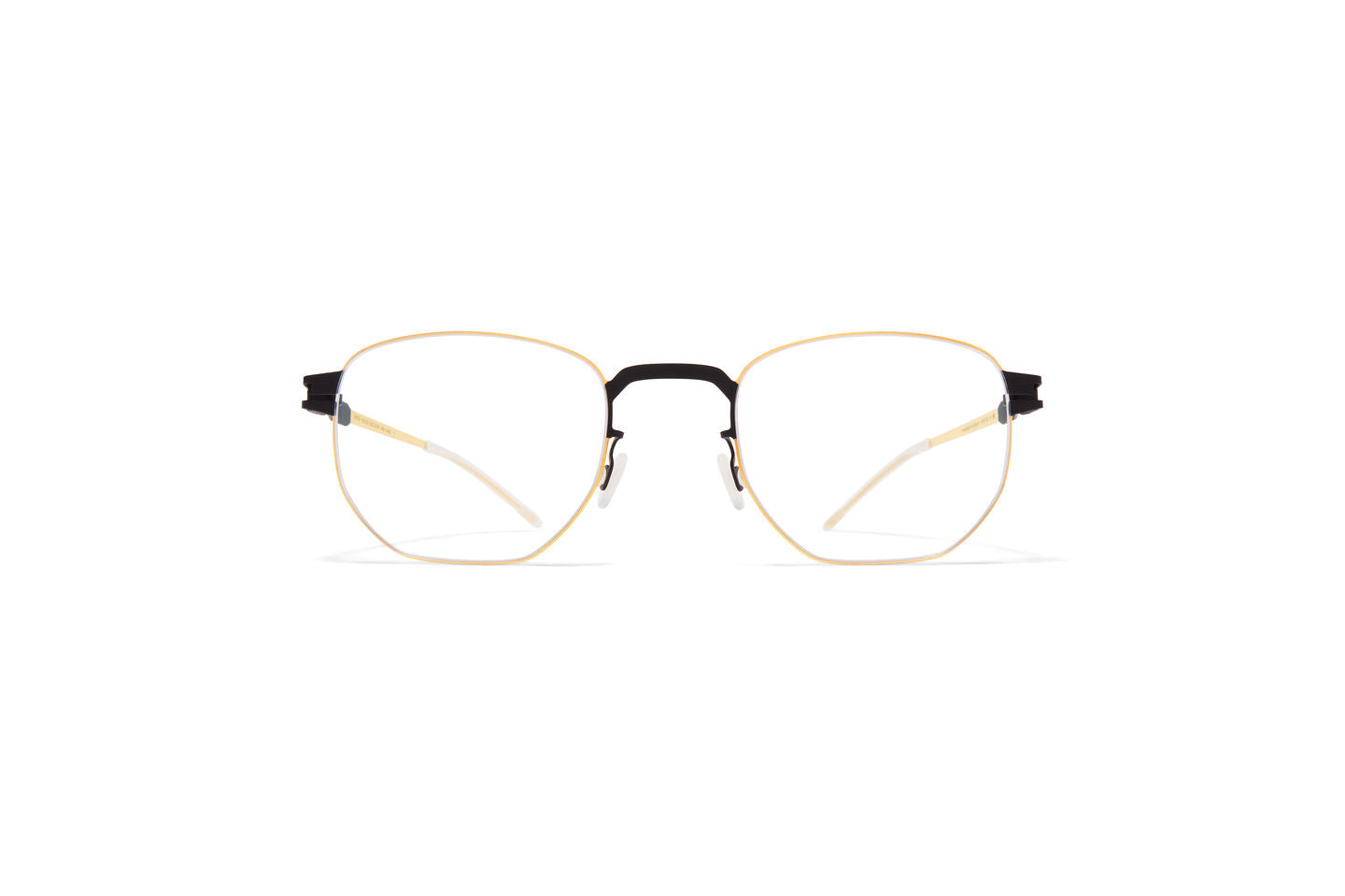 MYKITA ROSCOE 639 Black and Glossy Gold Square Optical Frame