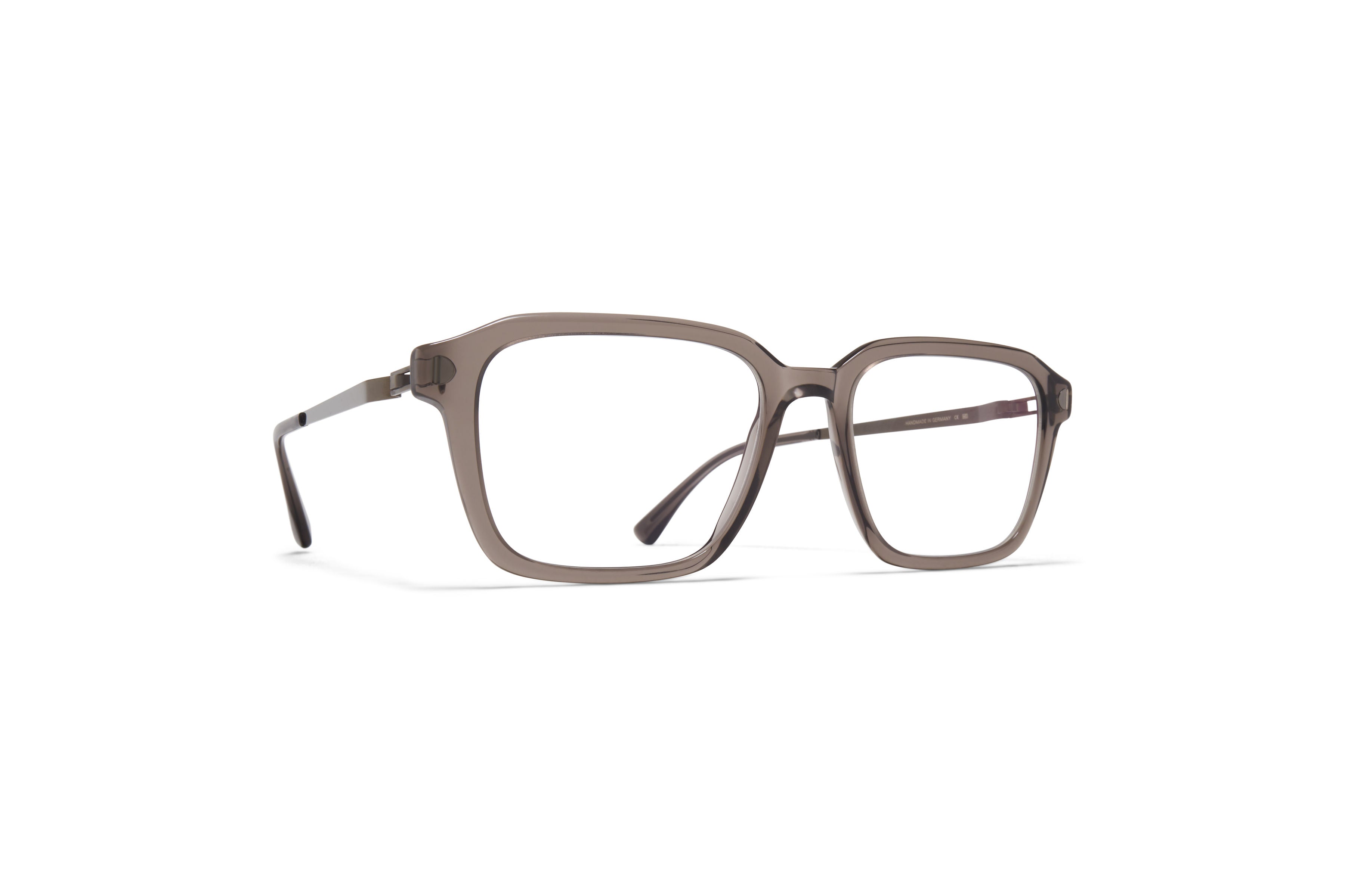 Mykita Trules 393 Clear Ash Shiny Graphite Acetate Stainless Steel Optical Eyeglasses Frame