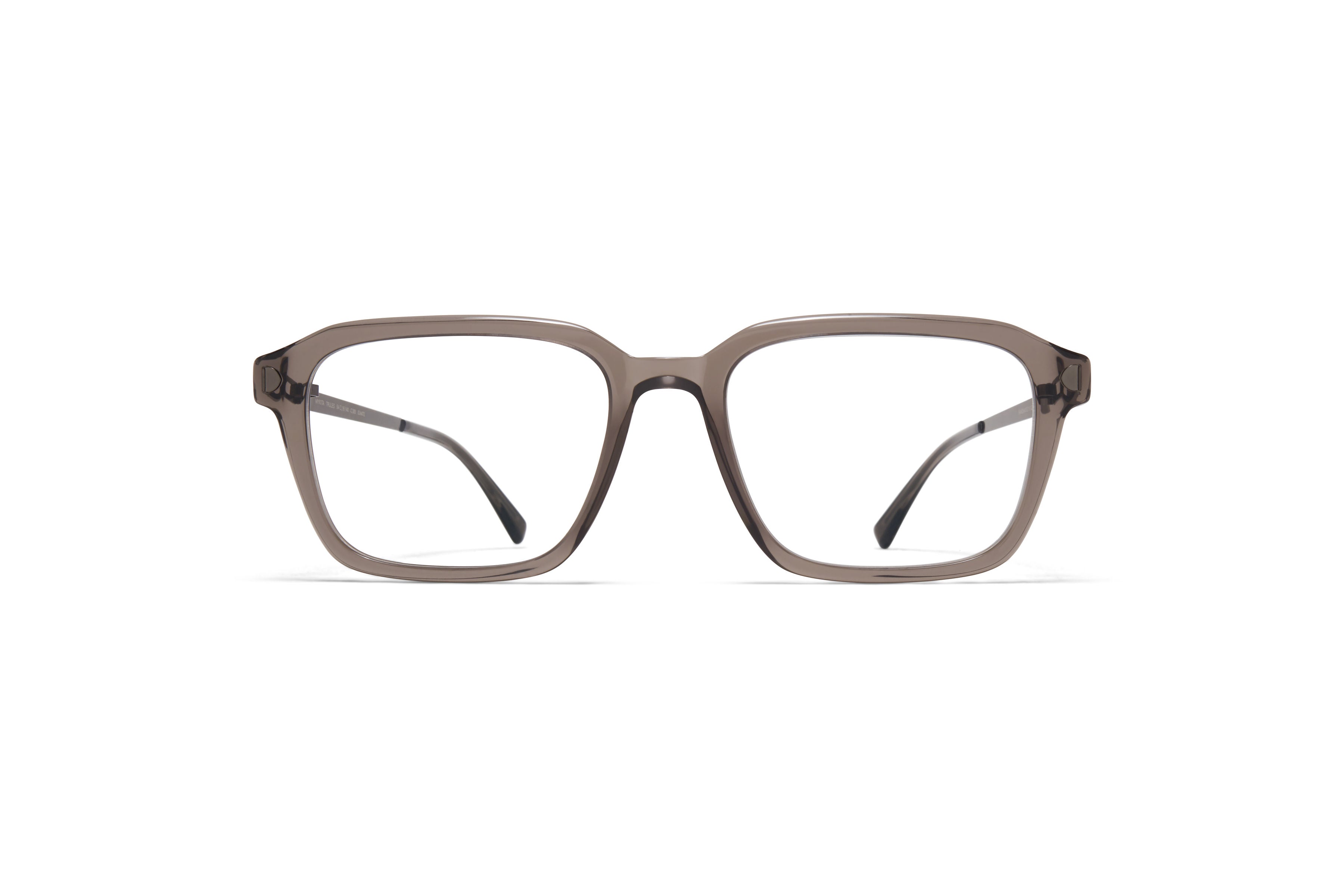 Mykita Trules 393 Clear Ash Shiny Graphite Acetate Stainless Steel Optical Eyeglasses Frame