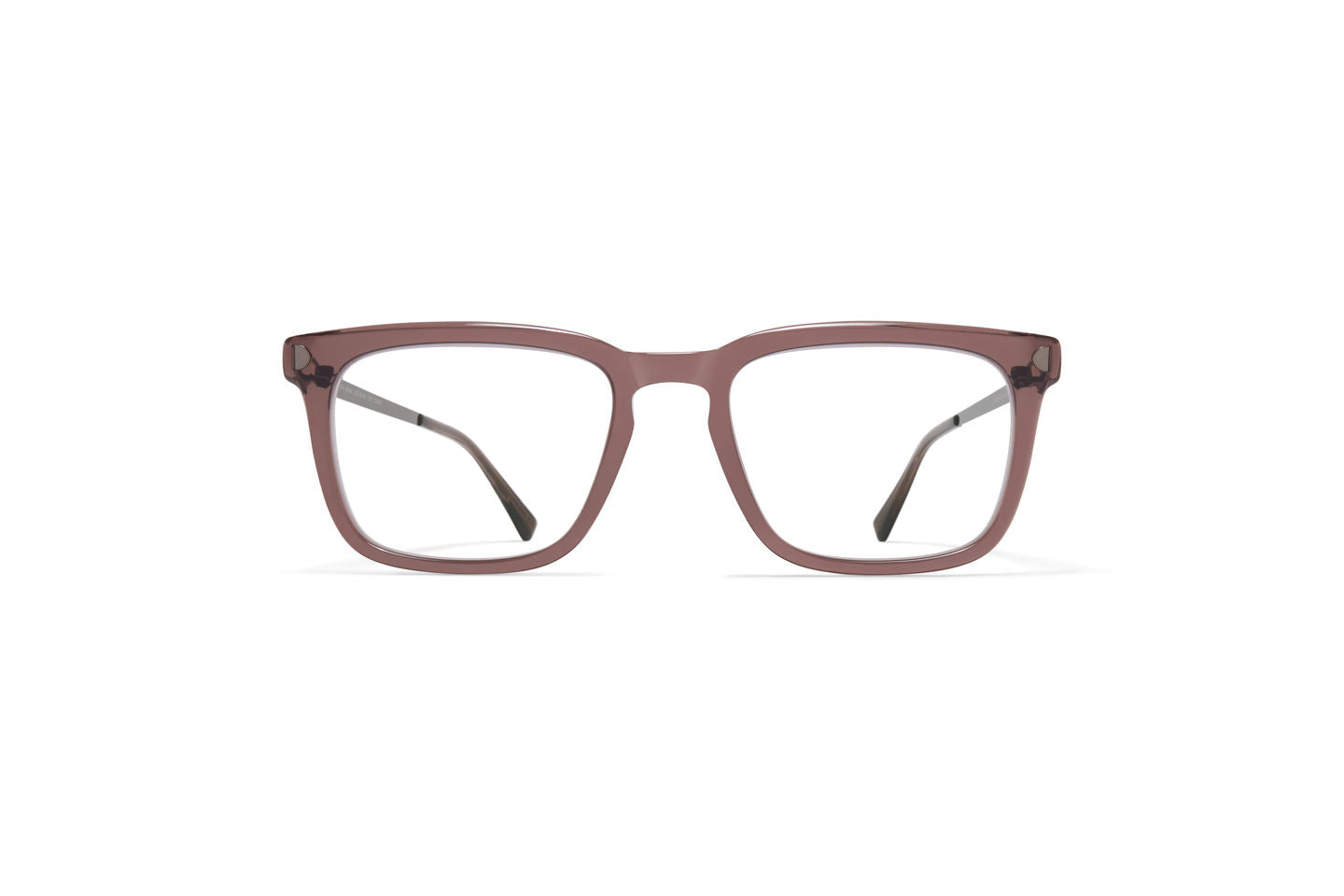 Mykita Maral 375 Maroon Shiny Graphite Circular Stainless Steel Optical Eyeglasses Frame