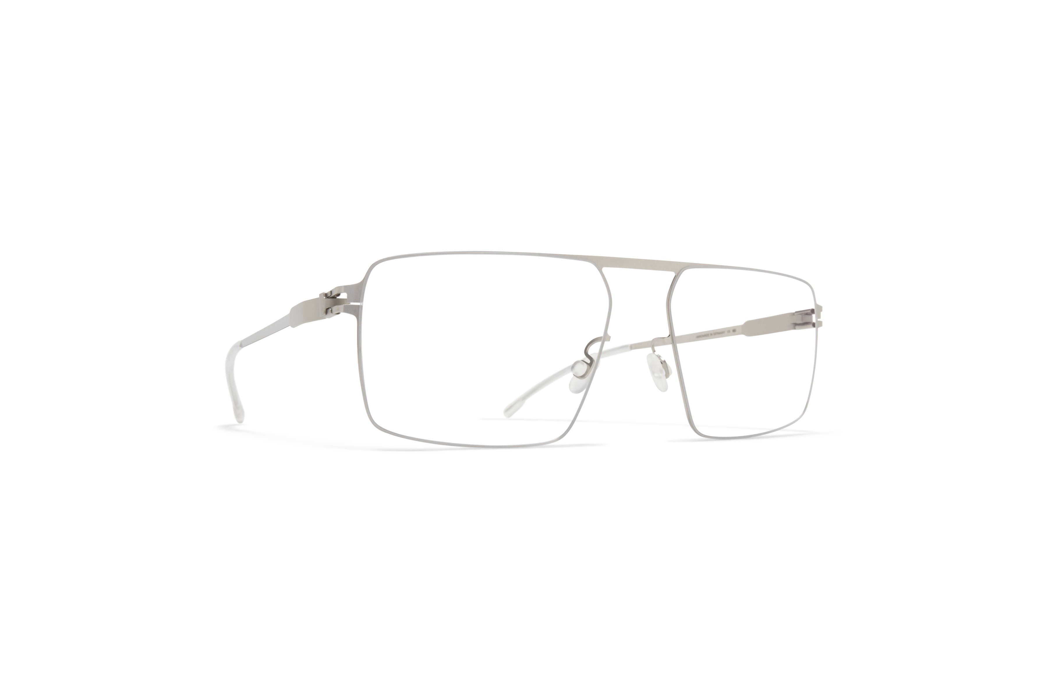 Mykita Heath 919 Cashmere Silver Shiny Silver Stainless Steel Rimless Optical Eyeglasses Frame