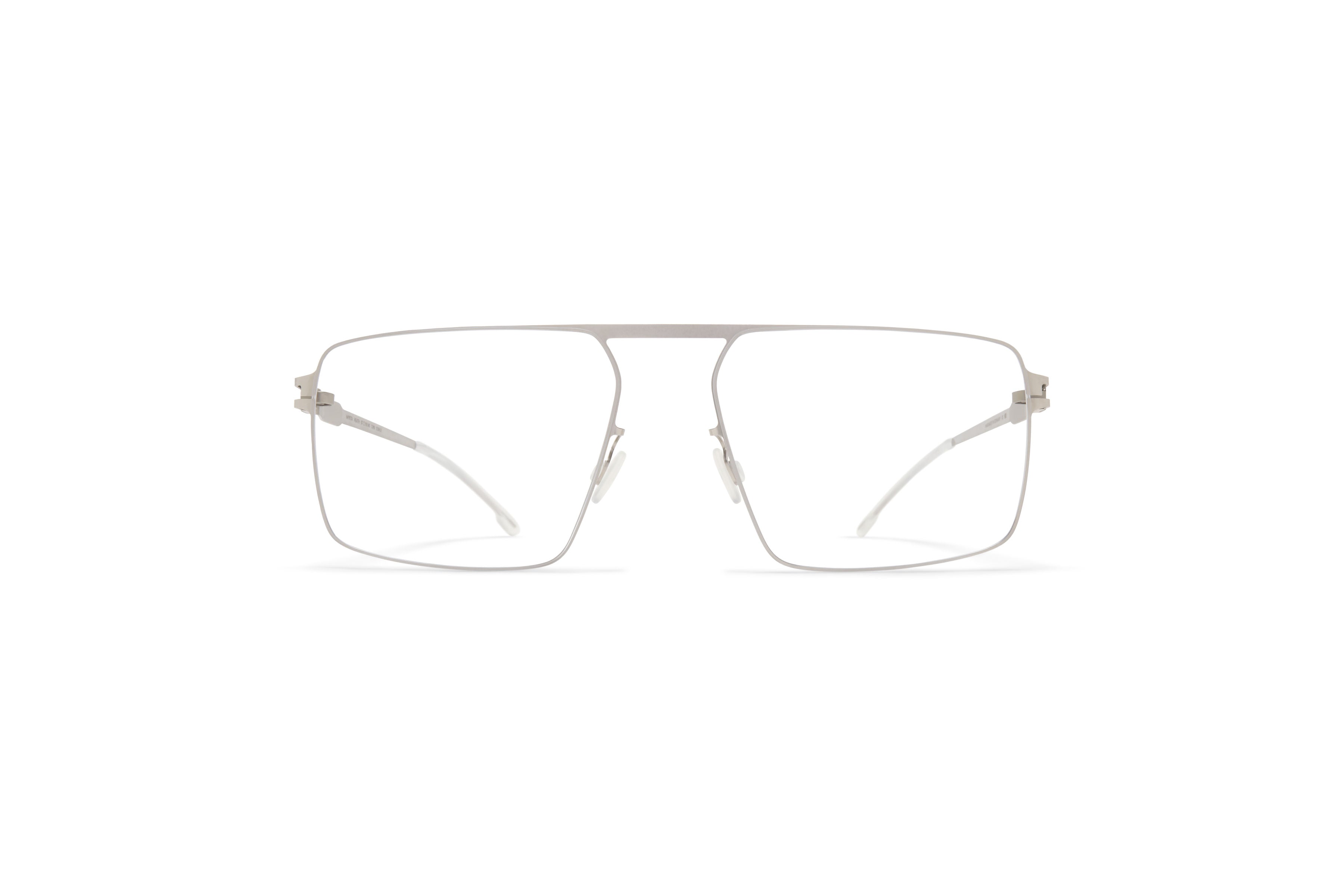Mykita Heath 919 Cashmere Silver Shiny Silver Stainless Steel Rimless Optical Eyeglasses Frame