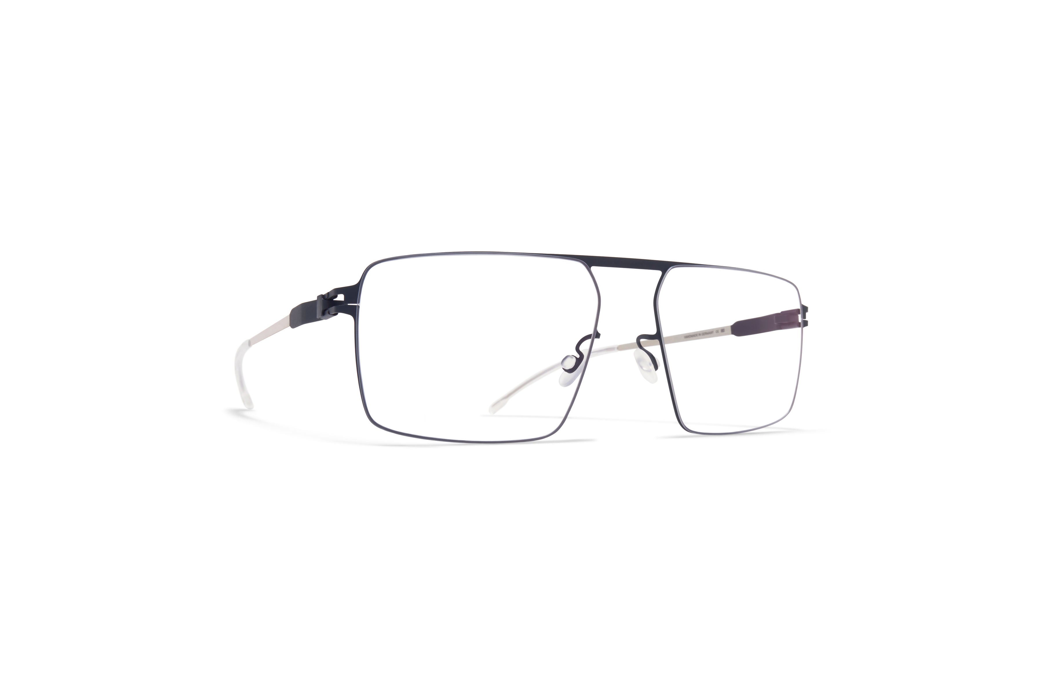 Mykita Heath 271 Silver Indigo Circular Stainless Steel Ultra-Fine Optical Eyeglasses Frame